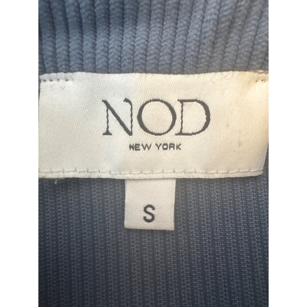 Nod New York Blue Small Ribbed Button-Up Corduroy Jacket - Picture 3 of 13